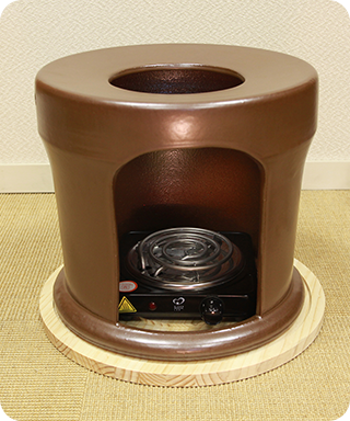 よもぎ蒸しの座浴器も日本企画の安全品質です